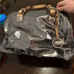 Michael Kors Black and Tan Women's Bag